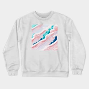 Pastel flowing clouds Crewneck Sweatshirt